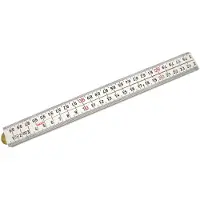 Sola Mètre pliant en plastique 4 volets 1 m blanc