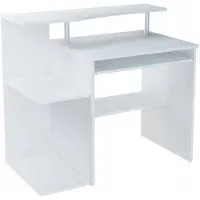 Matkam Bureau d'ordinateur B1 BLANC 100 cm