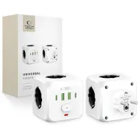 Tech-Protect Station de Charge PCL3x4 - Prises et Ports USB Multiples KP41478