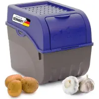 Novaliv 1x grand 9l hordes de pommes de terre bleu marine sac à pommes de terre seau à pommes de terre boîte à pommes de terre