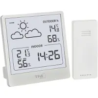 TFA-Dostmann TFA Station météo radio CLEO, blanc