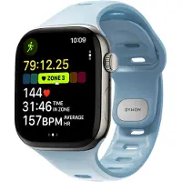 Nomad Silikon Armband Tempo Band Tidal (18 mm, Matières plastiques), Sangles de montre, Bleu