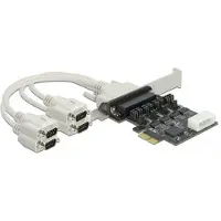 DeLOCK Carte PCI-Express 89895 4x RS-232 avec alimentation électrique