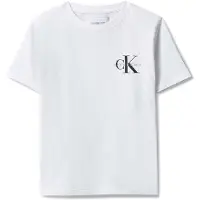 Calvin Klein Kids T-Shirt 'JEANS kids CHEST MONO LOGO SS T-SHIRT T-SHIRT' blanc