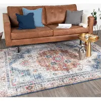 De Onlinewinkelier b.v. Volero - Tapis vintage - Azara Bleu Clair - 200x290 cm