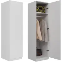 Top E Shop Armoire pour hall d'entrée JOONAS - blanc mat
