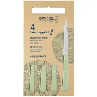 Opinel Bon Appetit 3326 Sage, set de couteaux de table 4 pièces