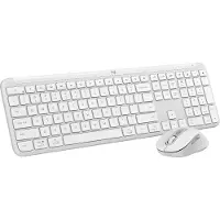 Logitech Signature Slim Combo MK950 - Ensemble clavier et souris - 100% - full size - sans fil - Bluetooth 5.1 LE - QWERTY - International US - blanc cassé
