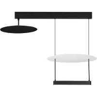 Nova Luce Suspension Diona Design noir et blanc
