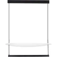 Nova Luce Suspension Diona Ø 80cm noir avec blanc 2700K