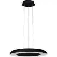 Nova Luce Suspension moderne Epos Ø 60cm noir avec blanc