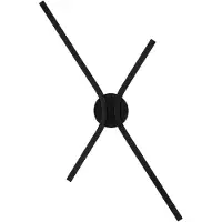 Lyora Applique murale design Akro noir