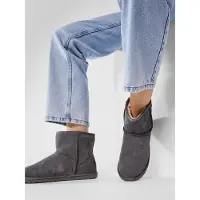 Emu australia Bottes en peluche - Wallaby Mini - Charbon - - 37 - Bottes en peluche