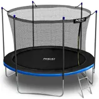 Neo-Sport Trampoline de jardin 10ft/312cm avec filet d'intérieur et échelle