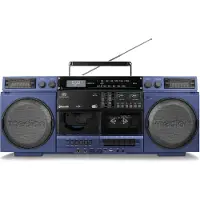 Medion LIFE P66538 Retro-Boombox (DAB+ DAB, PLL, Bluetooth), Radio, Bleu, Noir