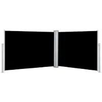 vidaXL Store latéral extensible noir 120 x 1000 cm