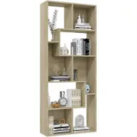 vidaXL Bibliothèque Chêne sonoma 67x24x161 cm Bois d'ingénierie