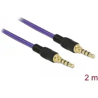 DeLOCK 85599 câble audio 2 m 3,5mm Violet