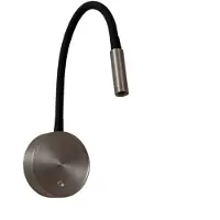 Lucide Lampe de chevet Asja Métal brossé à dimmable