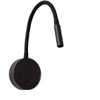 Lucide Lampe de chevet Asja Noir dimmable