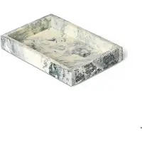 Ferm Living Mist Plateau Rectangulaire Emerald Off-white | 15 x 20 cm