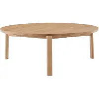 Audo Copenhagen Passage Lounge Table Natural Oak | Ø90