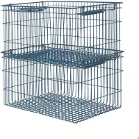 Ferm Living Cala Stackable Lot de 2 Dark Blue