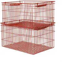 Ferm Living Cala Stackable Lot de 2 Poppy Red