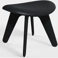 Tom Dixon Slab Pouf Black Choko Leather
