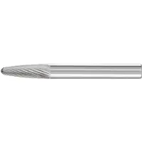 PFERD Fraise sur tige RBF Ø 6 mm Longueur de la tête 18 mm Ø de la tige 6 mm Denture carbure 5