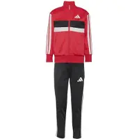 Adidas Survêtement 'Seasonal Essentials Tiberio' rouge / noir / blanc