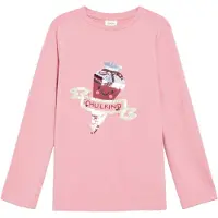 s.Oliver T-Shirt rose / blanc