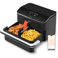Cosori Friteuse à air chaud Dual Blaze TwinFry 10 litres CAF-TF101S-AEU, noire