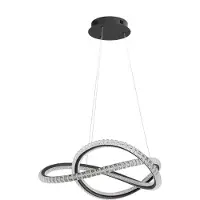 Lyora Suspension design Ginevra noir Ø 58cm