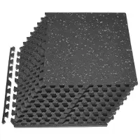 Vevor Tapis de Sol Puzzle Fitness 12PCs 61x61x2 cm