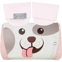 Normani Sac de couchage 'Nanao' rose / blanc cassé