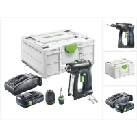 Festool C 18-Basic Perceuse-visseuse sans fil 18 V 45 Nm Brushless + 1x batterie 3,0 Ah + chargeur + Systainer