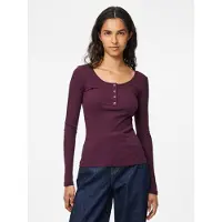 Pieces T-shirt 'PCKitte' lie de vin