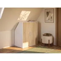 Gami Armoire de rangement Under | 91,3 x 50 x 110 cm | Chêne Sonoma