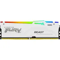 Kingston Mémoire FURY Beast RGB Blanc 32 Go DDR5 6000 MHz CL36 Kit Dual Channel