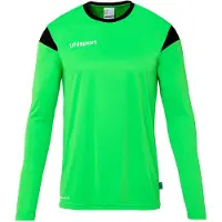 Uhlsport Squad 27 Maillot manches longues enfants - Vert fluo / Noir