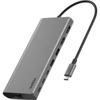 Belkin INC015BTSGY-CZ station d'accueil Avec fil USB 3.2 Gen 1 (3.1 Gen 1) Type-C Aluminium