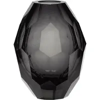 Hubsch Vase À Facettes Gris | 950505