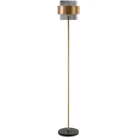 Lyora Lampadaire Sianna noir avec or