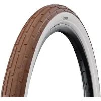 Schwalbe 60-559 Pneu FAT FRANK, à chambre à air, avec protection latérale K-Guard, couleur marron/bande blanche