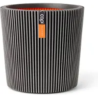 Capi Europe Jardinière Capi Europe Groove Nl Conique Anthracite 36 X 34 Cm