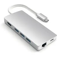 Satechi USB-C vers USB-A, Ethernet et HDMI Station d'Accueil Gris Sidéral