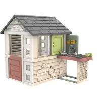 Smoby Nature House With Workbench Gris Enfants