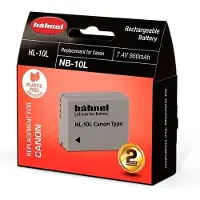 Hähnel Batterie de remplacement HL-10L, pour Canon NB-10L (Batterie de l'appareil photo), Alimentation pour appareil photo, Blanc