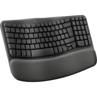 Logitech Ergo Series Wave Keys for Business - Clavier - Sans fil - Bluetooth 5.1 LE - QWERTY - Graphite (920-012332)